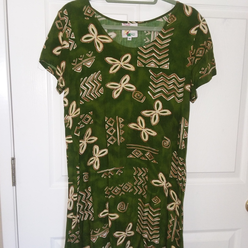 HAWAIIAN PRINT DRESS
